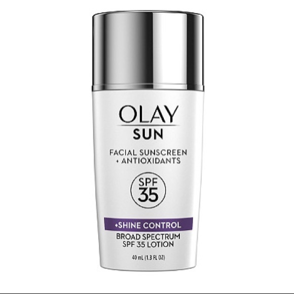 NWT OLAY Face Sunscreen Serum Shine Control SPF35 - Picture 2 of 7
